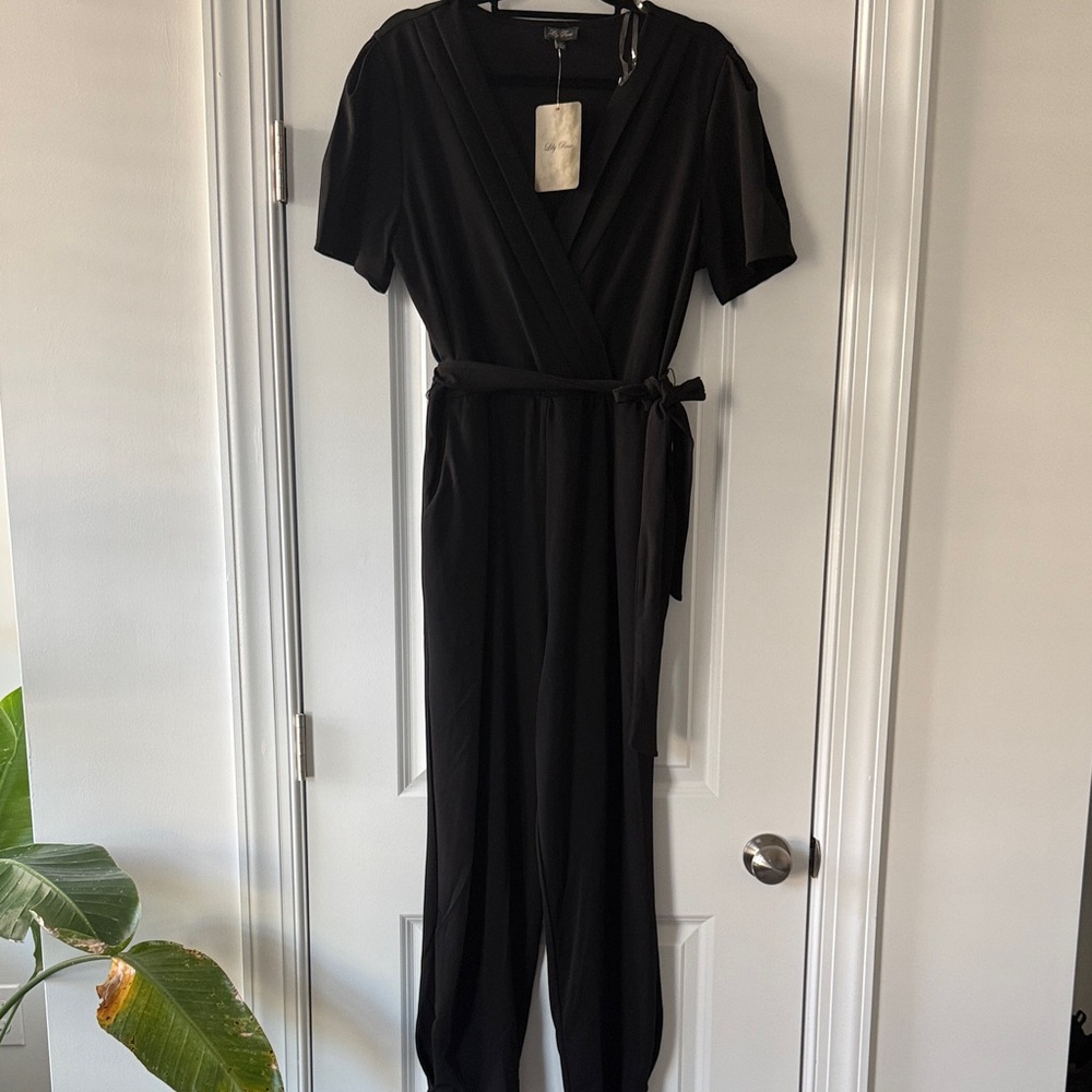 Lily Rose Elegant Black Jumpsuit
